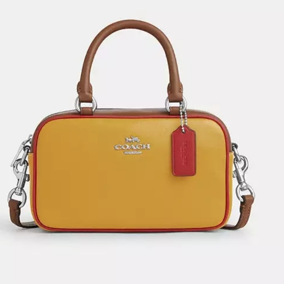 New Coach Mini Colorblock Satchel Like Browery - Picture 10 of 11